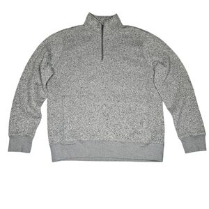 J. Crew Gray 1/4 Zip Pullover Sweater Sporting Life Mens XL Outdoor